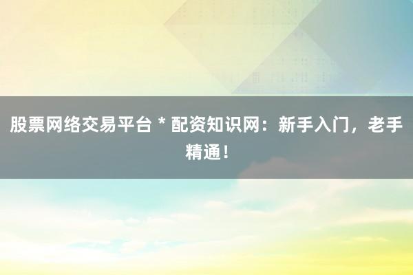 股票网络交易平台 * 配资知识网：新手入门，老手精通！